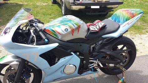 Equestria Daily: Awesome Rainbow Dash Themed Motorcycle Rainbow Dash, Rainbow, Vehicles