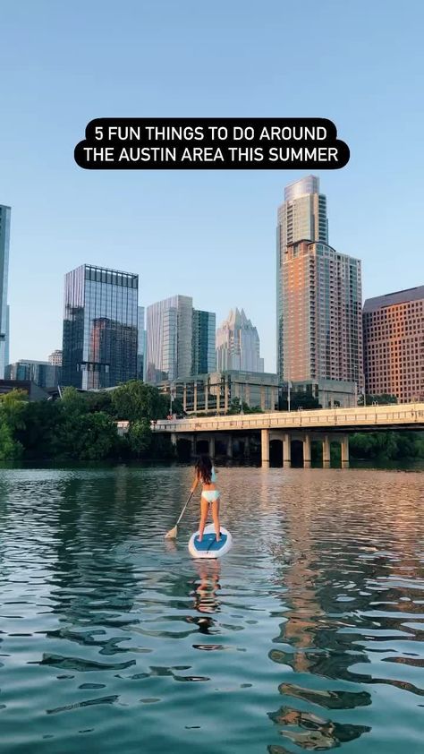 Looking for the best things to do in Austin this summer? From stand-up paddle boarding to mini golfing to swimming holes, I've got you covered! #texas #atx #austintexas #travel Austin Paddle Boarding, Mckinney Falls State Park, Things To Do In Austin, Zilker Park, Texas Travel, Top Travel Destinations, Swimming Holes, Standup Paddle, America Travel