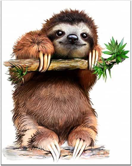 Sloth Pictures, Sloth Drawing, Sloth Tattoo, Art Houses, Armband Tattoos, Sloth Art, Australia Animals, Animal Painting, Watercolor Canvas