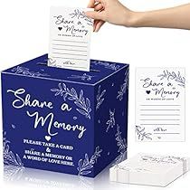 Family Reunion Activities, Share A Memory, Goodbye Party, Amazon Wedding, Floral Stickers, Pink Themes, Memorial Service, Cards Sign, Memory Box