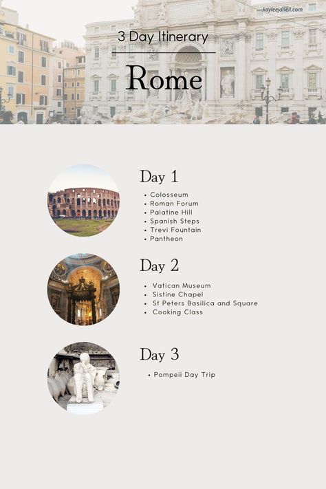 Discover the ultimate Rome 3-day itinerary packed with iconic landmarks, hidden gems, and mouthwatering cuisine! Unveil the wonders of the Eternal City in just three days with our carefully crafted guide. From the Colosseum to Vatican City, every moment will be filled with history, culture, and unforgettable experiences. Get ready to roam Rome like a local! 🇮🇹✨ #Rome #Italy #TravelItinerary #ExploreRome #TravelGuide Rome 3 Day Itinerary, Rome Italy Itinerary, Italy Attractions, Italy In October, 2 Days In Rome, Rome Trip, Italy Trip Planning, Visit Rome, Florence Italy Travel