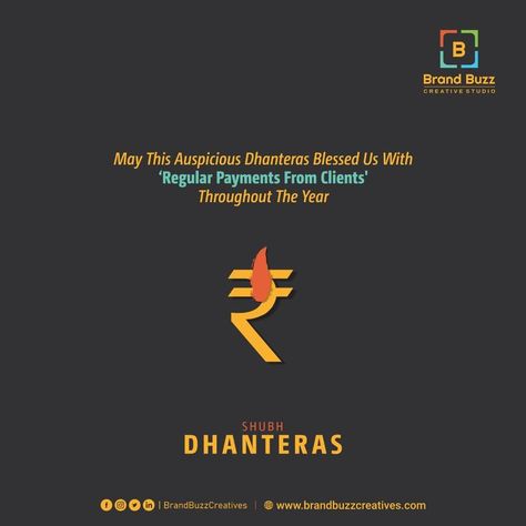 | Buzz Your Brand | 
Wish you #Happydhanteras
.
.
.
.
—


#dhanteras #festival #india #happydiwali #festiveseason #dhanterasspecial #celebration #dhanteraspooja #indian #festivaloflights #happy #brandbuzz #brandbuzzcreativestudio #socialmedia #graphicsdesign Dhanteras Creative, Strategy Logo, Happy Dhanteras Wishes, Logo Packaging Design, Digital Creative Agency, Happy Dhanteras, Branding Strategy, Social Media Marketing Plan, Digital Marketing Social Media