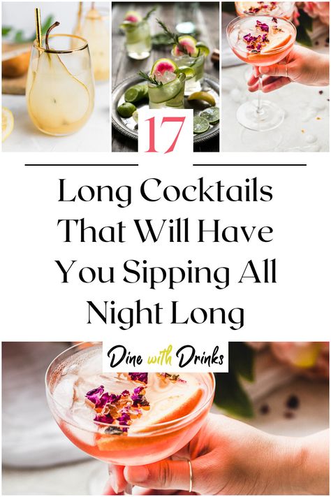 Collage of 4 long cocktails. Thirsty Thursday, Perfect Cocktails, Drink Up, Party Drinks, Mixology, A Drink, Cocktail Recipes, Drinks