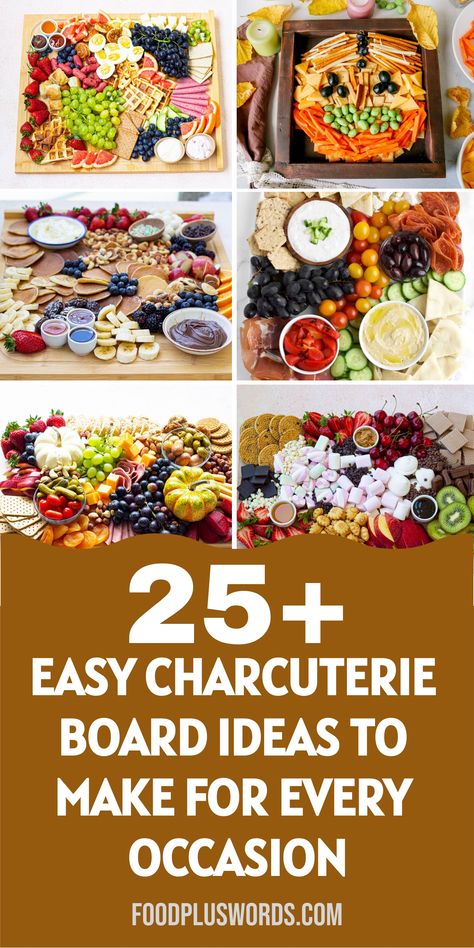 Elevate your entertaining game with these sophisticated charcuterie board ideas that are perfect for any occasion. From creating a stunning spread featuring tantalizing desserts to curating an irresistible selection of meats and cheeses, you can effortlessly impress your guests with these easy yet elegant suggestions. Whether you're planning a laid-back tea party or hosting a festive Thanksgiving gathering, these ultimate charcuterie inspirations cater to every taste and theme. Meat And Cheese Platter Ideas, Chauterrie Board, Easy Food Boards, Easy Charcuterie Board Simple, Fruit Board Ideas, Party Charcuterie Board Ideas, 30 Charcuterie Board, Simple Charcuterie Board Ideas, Charcuterie Board Simple