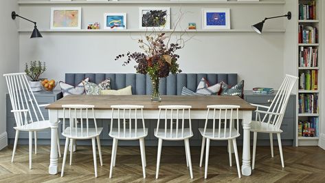 Built In Banquette Seating, Dining Room London, Dining Room Banquette, Banquette Dining, Banquette Seating In Kitchen, Upholstered Banquette, Banquet Seating, Built In Banquette, Kitchen Banquette