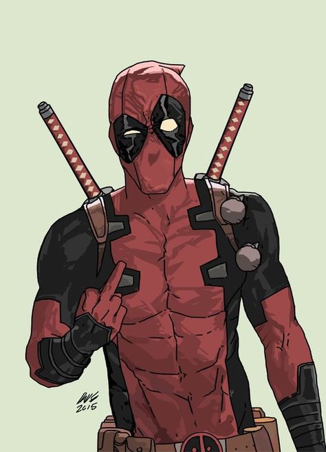 Deadpool flippin' the bird Deadpool Y Spiderman, Deadpool Drawing, Deadpool Art, Personaje Fantasy, Deadpool And Spiderman, Karakter Marvel, Deadpool Wallpaper, Dead Pool, Pahlawan Marvel