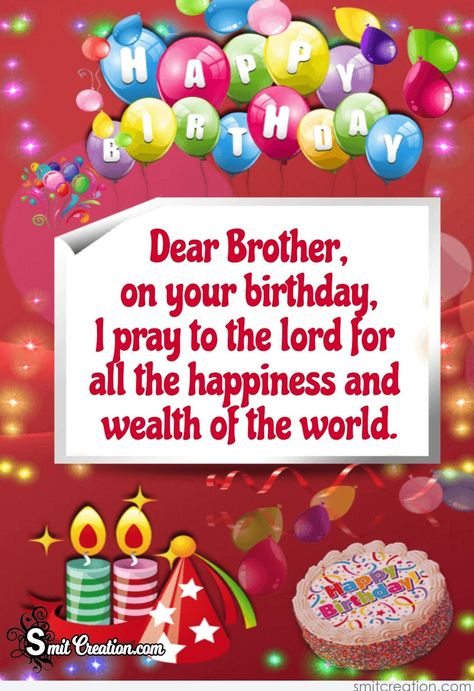 10 Best Birthday Wishes To Your Brother Birthday Wishes To Your Brother | Pleasant to be able to the blog, in this moment I'll teach you in relation t... Check more at https://cardsinvitation.juliankeenangrow.com/10-best-birthday-wishes-to-your-brother/ Happy Birthday To My Dear Brother, Happy Birthday Small Brother, Happy Birthday To You Brother, Birthday Wishes For Small Brother, Unique Birthday Wishes For Brother, Birthday Wishes For Self, Birthday Wishes Poems, Awesome Birthday Wishes, Happy Birthday Brother Funny