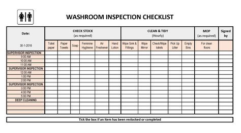 How to make a Restroom Cleaning Schedule in Excel? Download this Restroom Cleaning Checklist Excel Template that will perfectly suit your needs. Washroom Cleaning Checklist, Restaurant Checklist, Bathroom Cleaning Schedule, Bathroom Checklist, Deep Cleaning Schedule, Idli Chutney, Bathroom Cleaning Checklist, Kitchen Cleaning Checklist, Inventory Printable