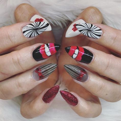 Rocky Horror Picture Show Nail Art, Rocky Horror Picture Show Nails, Rocky Horror Nails, Show Nails, Horror Nails, Rocky Horror Show, Horror Themes, Horror Picture Show, Rocky Horror Picture Show