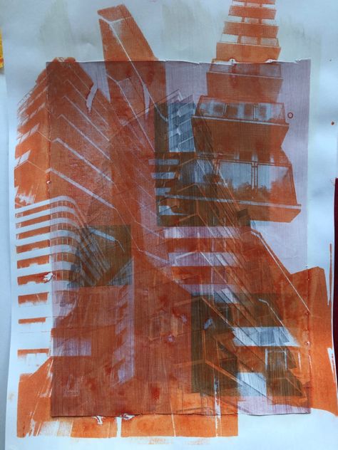 Abstract Layered Art, Photo Screen Print, Photographic Screen Printing, Screen Printing Photography, Layered Graphic Design, Layered Screen Printing, Layered Abstract Art, Abstract Building Art, Over Exposed Photography