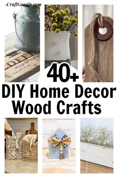 40 DIY Wood Crafts For Farmhouse And Rustic Decorations – Home and Garden Farmhouse Furniture Ideas, Wood Lantern Diy, Craft Displays, Farmhouse Styling, Diy Wood Crafts, Rustic Farmhouse Furniture, Rustic Decorations, Small Patio Decor, Diy Rustic Home