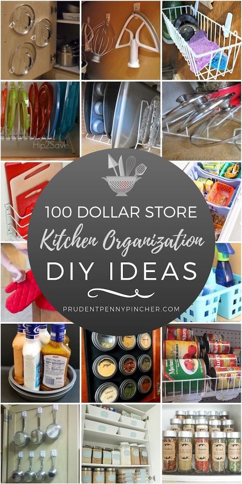 100 Dollar Store Kitchen Organization Ideas #organization #diy #storage #organizationideas #organizing #dollartree Dollar Store Kitchen Organization, Diy Spice Rack, Kitchen Organization Ideas, Diy Organizer, Dollar Store Diy Organization, Diy Spices, Kitchen Organization Diy, Interior Vintage, Organizing Hacks