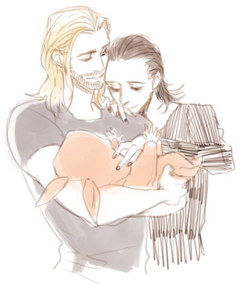 Thorki Mpreg, Thorki Fanart, Loki Fan Art, Thor Comic, Thor X Loki, Loki Avengers, Loki Fanart, Loki Thor, Tom Hiddleston Loki