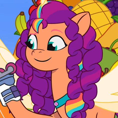 desc: my little pony generation 5 tell your tale - Heavy is the Mane that Wears the Fruit Crown (s2e2) | #mlp #g5 #icon #tyt Mlp Sunny Starscout, Sunny Starscout, Mlp Icons, My Little Pony Characters, The Fruit, My Little Pony, Random Stuff, Sunnies, Horses