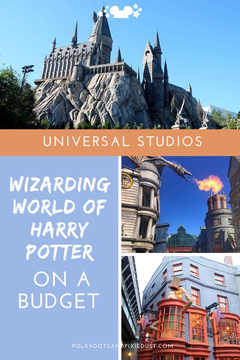 How to Save Money on a Universal Studios Vacation. All the tips for the Wizarding World of Harry Potter itself and the planning part of it too. Everything you need to know to get to Wizarding World of Harry Potter on the cheap and on a budget. #universalonabudget #harrypottervacation #polkadotpixies #savemoneyatuniversalstudios #budgettravel Universal Studios Orlando Harry Potter, Universal Studios Tickets, Universal Studios Orlando Trip, Universal Trip, Orlando Trip, Harry Potter Universal Studios, The Wizarding World Of Harry Potter, Orlando Travel, Disney Blog