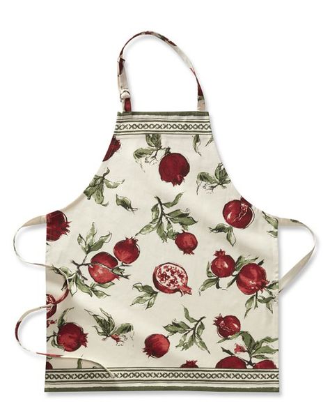 Williams Sonoma Pomegranate Apron Apron Aesthetic, Williams Sonoma Kitchen, Pomegranate Design, Farm Clothes, Kitchen Apron, Apron Designs, Kitchen Aprons, Williams Sonoma, Kitchen Hacks