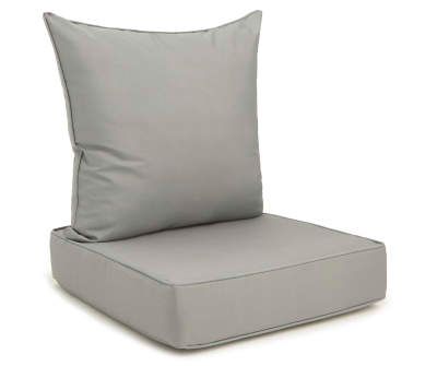 Outdoor Cushions | Big Lots Glider Cushions, Patio Furniture Replacement Cushions, Grey Patio, Porch Furniture, Platinum Grey, Patio Chair Cushions, Patio Furniture Cushions, Outdoor Seat Cushions, Outdoor Chair Cushions