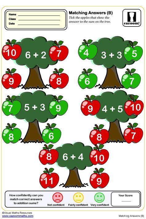 Year 1 Worksheet: Matching Answers Master Addition, Ks2 Maths, B Names, 1 Worksheet, Primary Resources, Math Worksheet, Year 1, Interactive Activities, Problem Solving Skills