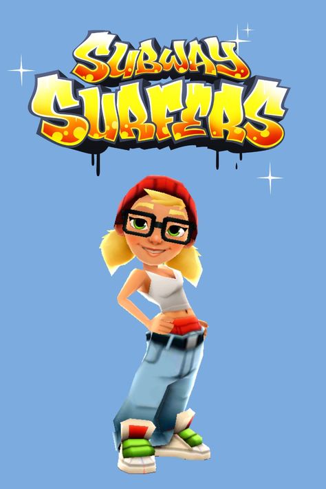 Trixie Subway Surfers, Tricky Subway Surfers, Subway Surfers, Halo, Video Games, Surfing, Mario Characters, Spray, Photoshop