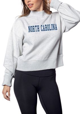 Oversized drop shoulder sleeves add a roomy, relaxed look and feel to this officially licensed NCAA pullover by UG Apparel. | UG Apparel Women's NCAA North Carolina Tar Heels Mock Neck Pullover, Gray, Small Mock Neck Sweatshirt, Carolina Gamecocks, South Carolina Gamecocks, North Carolina Tar Heels, Tar Heels, Gameday Outfit, Georgia Bulldogs, Alabama Crimson Tide, Shoulder Sleeve