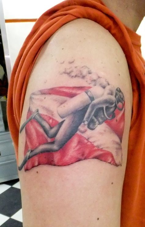 Navy Anchor Tattoos, Scuba Diver Tattoo, Scuba Tattoo, Coral Tattoo, Diving Tattoo, Scuba Diving Tattoo, Ocean Sleeve Tattoos, Diver Tattoo, Fire Fighter Tattoos