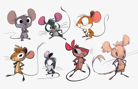 Animal Design Illustration, Character Design Illustration, Mouse Illustration, Mouse Drawing, Cute Cartoon Characters, 캐릭터 드로잉, Animated Drawings, Character Design Animation, Animation Design