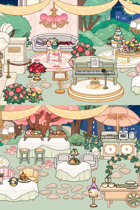 Toca World Wedding, Toca Boca Wedding, Toca Boca Wedding Ideas, Toca Boca Hair Salon, Toca Life World Aesthetic Pfp, Bad Room Ideas, Toca Ideas, Toca Life World, Free House Design