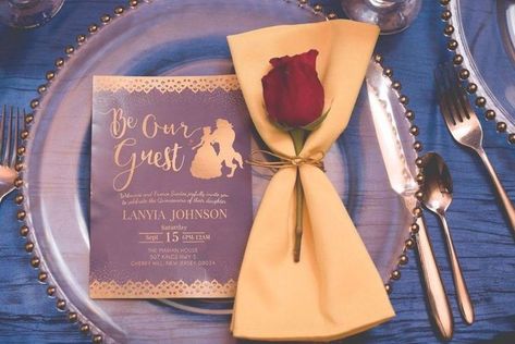 Beauty And The Beast Quince, Beauty And The Beast Wedding Theme, Quinceañera Invitations, Beauty And Beast Birthday, Beauty And Beast Wedding, Beauty And The Beast Theme, Quinceanera Planning, Beauty And The Beast Party, Disney Wedding Theme