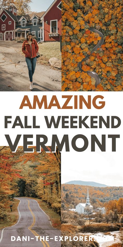 Thinking about Vermont fall weekend trip? This guide covers all the exciting things to do in Vermont in the fall. — vermont fall vacation | vermont fall foliage | vermont fall aesthetic | vermont fall road trips | vermont fall trip | vermont fall itinerary | vermont fall travel destinations | vermont fall outfit | fall destinations in the USA Vermont Travel Fall, Vermont Fall Vacation, Fall Vermont Trip, Vermont Itinerary Fall, Vermont Road Trip Fall, Vermont Weekend Getaway, Vermont Fall Road Trips, Vermont In Fall, Burlington Vermont Fall