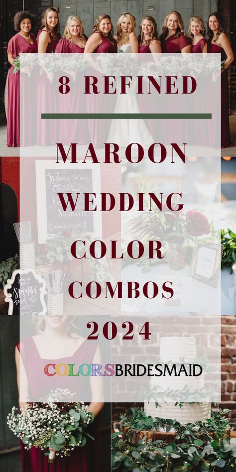 Maroon and Dusty Rose Wedding Color Combos 2024, Mismatched Maroon and Dusty Rose Bridesmaid Dresses, Dusty Rose Wedding Invitations - ColorsBridesmaid What Color Goes With Maroon, Wine Colour Wedding Theme, Maroon Summer Wedding, Maroon Wedding Color Schemes, Maroon And Peach Wedding, Maroon And Sage Wedding, Cabernet Wedding Color Scheme, Burgandy Wedding Themes, Green Wedding Tablecloth