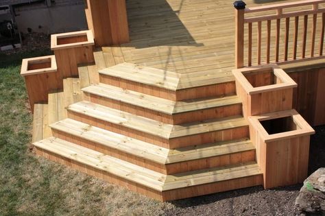 l shaped deck ideas - Google Search | Garden | Pinterest | Decks ... L Shape Deck Ideas, L Shaped Deck Ideas, Front Deck Ideas, Deck Stairs Ideas, Terrasse Mobil Home, Google Ideas, Modern Deck, Patio Steps, Deck Steps