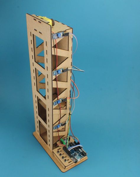 3 D Model, Goldberg Machine, Arduino Cnc, Rube Goldberg Machine, Elevator Design, Electronics Projects Diy, Stem Education, Arduino Projects, Electronics Projects