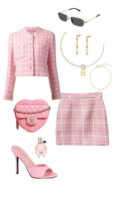 Pink Old Money, Tweed Outfit, Barbie Inspired, Best Winter Outfits, Birthday Fashion, Clueless Outfits, Cute Skirt Outfits, Cute Dress Outfits, Pink Barbie