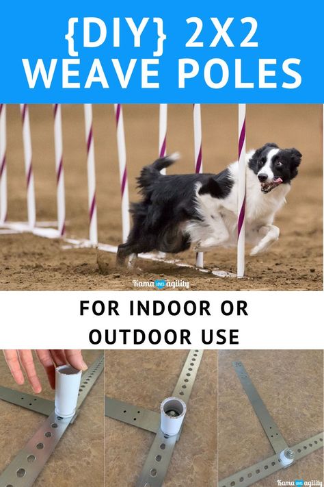 {DIY} 2x2 Weave Poles - Kama Loves Agility Dog Agility Diy, Dog Agility Course Diy, Dog Backyard, Dog Agility Course, Dog Kennel Designs, Doggy Treats, Dog Playground, Bee Bee, Dog Business