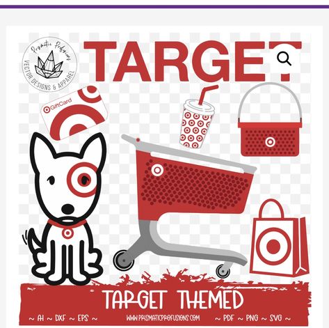 Target Svg, Target Birthday, Target Party, Fall Yard, Target Store, Dog Clip Art, Target Kids, Dramatic Play Centers, Iron On Fabric