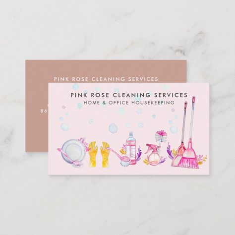 Cleaning Flyers, Hairstylist Business Cards, Business Card Design Inspiration, Cleaning Business Cards, House Cleaning Services, Elegant Business Cards, Cleaning Business, Professional Cleaning Services, Services Business