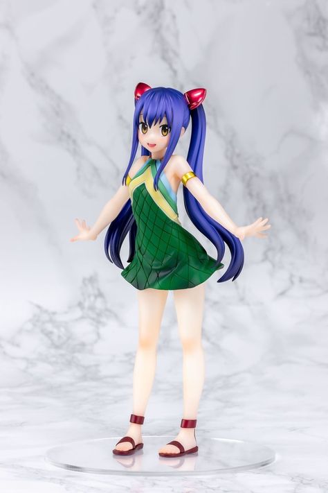 Fairy Tail Figures, Wendy Marvell, Crystal Figurines, Clay Figures, Kawaii Aesthetic, Beach Photoshoot, Figure It Out, Anime Figures, Fairy Tail