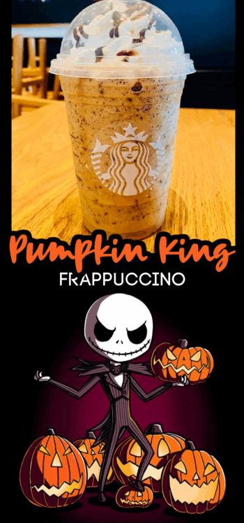 Secret Starbucks Recipes Halloween, Starbucks Secret Menu Drinks Pumpkin, Halloween Frappe Ideas, Secret Starbucks Recipes Fall, Halloween Drinks Starbucks, Starbucks Secret Menu Drinks Frappuccino Fall, Fall Frappuccino Starbucks, Fall Starbucks Frappuccino Orders, Halloween Starbucks Drinks Recipes