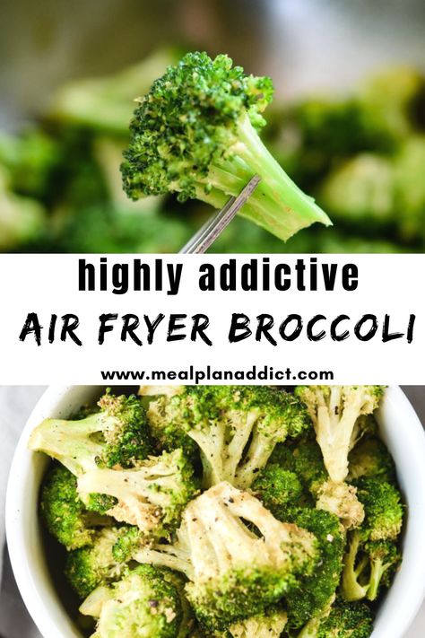 Broccoli Stems Air Fryer, Air Fryer Broccoli Recipes Frozen, Airfryer Broccoli Recipes, Air Fryer Broccoli Frozen, Frozen Broccoli Recipes Side Dish, Frozen Broccoli Air Fryer, Air Fry Frozen Broccoli, Goddess Diet, Air Fryer Broccoli Recipes