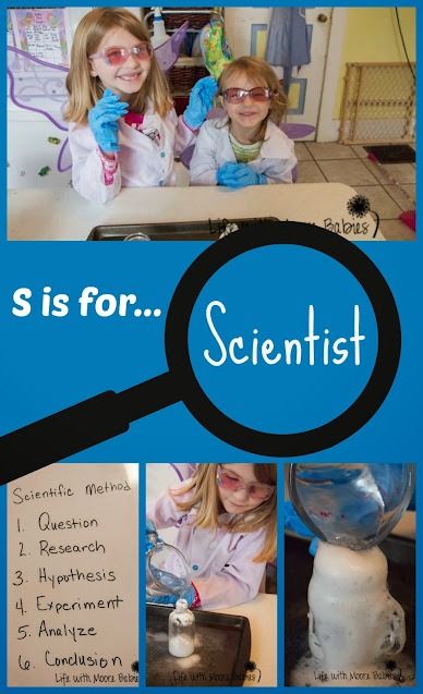 Learn about the Scientific Method with the Community Helper for S - Life with Moore Babies Stem Themes, Science Ideas For Kids, Letter S Activities, Halloween Plants, Chemistry Activities, Animals Endangered, Entertaining Kids, Activities To Do With Kids, Crafts Outdoor