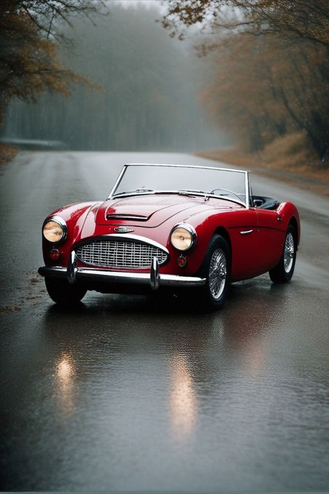 Did you know that the Austin-Healey 100 was named after its top speed of 100 miles per hour (160 km/h)? It’s quite impressive for a car built in the 1950s! British Sports, British Sports Cars, Austin Healey, Classic Sports Cars, Cool Images, Cars Classic, Classy Cars, Pretty Cars, British Cars