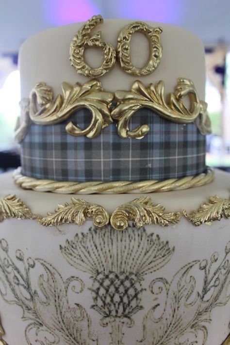 Scottish Wedding Cakes, 60 Wedding Anniversary Cake, 60th Wedding Anniversary, Square Wedding Cakes, Beautiful Cake Designs, 60 Wedding Anniversary, Wedding Anniversary Cake, Themed Wedding Cakes, Horse Birthday