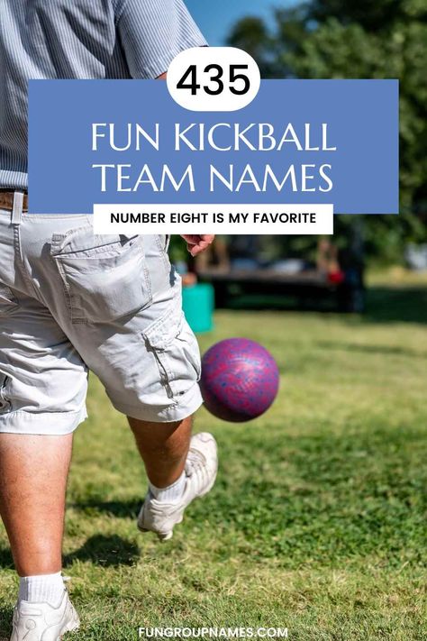 Explore over 435 kickball team names to find the perfect fit for your squad's spirit and style! Kickball Team Names, 99 Problems, Word Play, Team Names, Crusades, Puns, Victorious, For Everyone, Perfect Fit