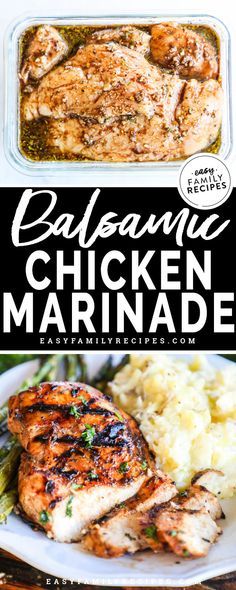 Balsamic Chicken Marinade, Balsamic Chicken Marinades, Juicy Grilled Chicken, Easy Chicken Marinade, Chicken Marinade Recipes, Low Carb Low Fat Recipes, Boiled Egg Diet Plan, Chicken Marinade, Best Low Carb Recipes