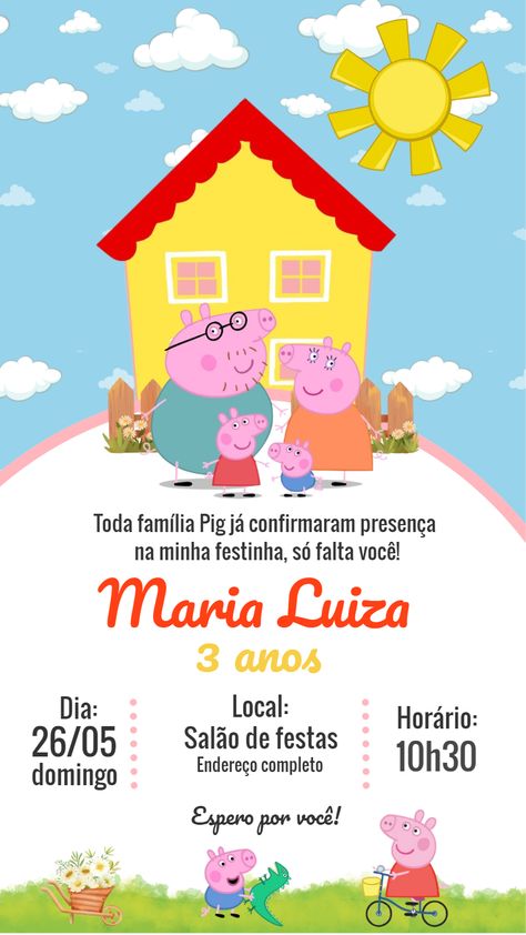 Edítate gratis usando nuestro editor online | Design by Laiane | Invitación Digital Invitación de cumpleaños de Pepa Pig

¡La invitación Invitación de cumpleaños de Pepa Pig perfecta para tu evento!

Personaliza tu invitación a tu gusto con nuestro editor en línea

Nuestra invitación digital Invitación de cumpleaños de Pepa Pig es totalmente personalizable. Puedes cambiar el texto, la fuente, los colores e incluso agregar fotos. Es fácil de usar y puedes crear la invitación Pepa Pig, Peppa Pig, Online Design, Quick Saves