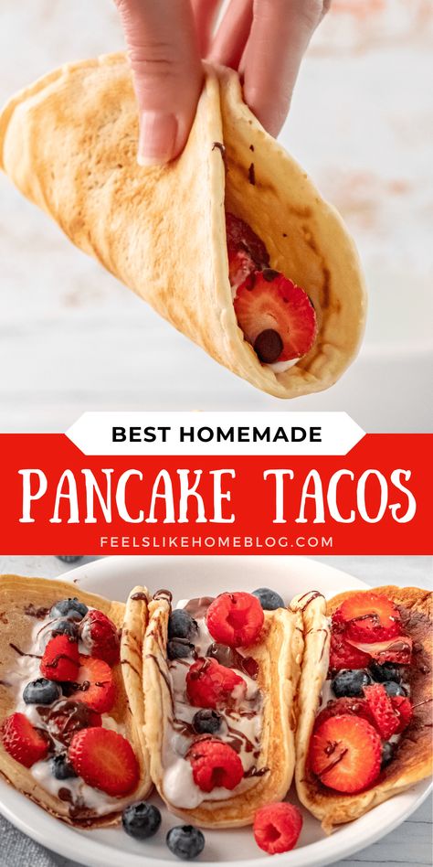 Food Coloring Pancakes, Class Breakfast Party, Farm Breakfast Ideas, Fun Birthday Breakfast Ideas, Pancake Filling Ideas, Fun Pancakes For Kids, Pancake Flavor Ideas, Simple Homemade Pancakes, Healthier Breakfast Ideas