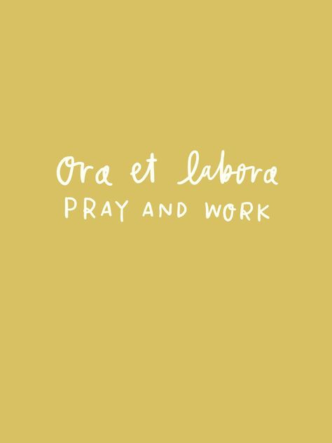 Today is the feast day of St. Benedict! What richness he has brought to our church and maybe my favorite is his motto "ora et labora," which means pray and work. Joan D. Chittister, is a vowed religious sister of the Order of Saint Benedict and she said "The Rule of Benedict is designed for ordinary people who live ordinary lives. No one thing got exaggerated out of all proportion to the other dimensions of life. No one thing absorbed the human spirit to the exclusion of every other. Life ... Ora Et Labora, Human Spirit, Saint Benedict, St Benedict, Saint Quotes, Ordinary People, She Said, Honey, Bring It On