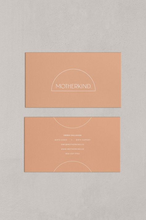 Minimal Modern Business Card Design for Doula & Birth Services Health Brand Identity, Psychologist Logo, Doula Logo, Minimal Logo Design Inspiration, Minimal Icon, Life Coach Logo, Therapist Logo, Doula Business, Handwritten Logo