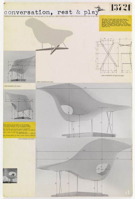 Furniture Design Competition, Iconic Furniture Design, Contemporary Couches, Eames Office, Trendy Furniture, Charles & Ray Eames, Charles Eames, Ray Eames, Teds Woodworking