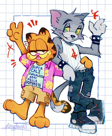 Garfield Pictures, Garfield Images, Garfield Cat, Cartoon Cats, Cartoon Crossovers, Cartoon Character Design, Orange Cat, Cartoon Shows, Funky Art